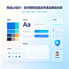 拉萨建站-网站UI设计：如何用视觉语言传递品牌信任感